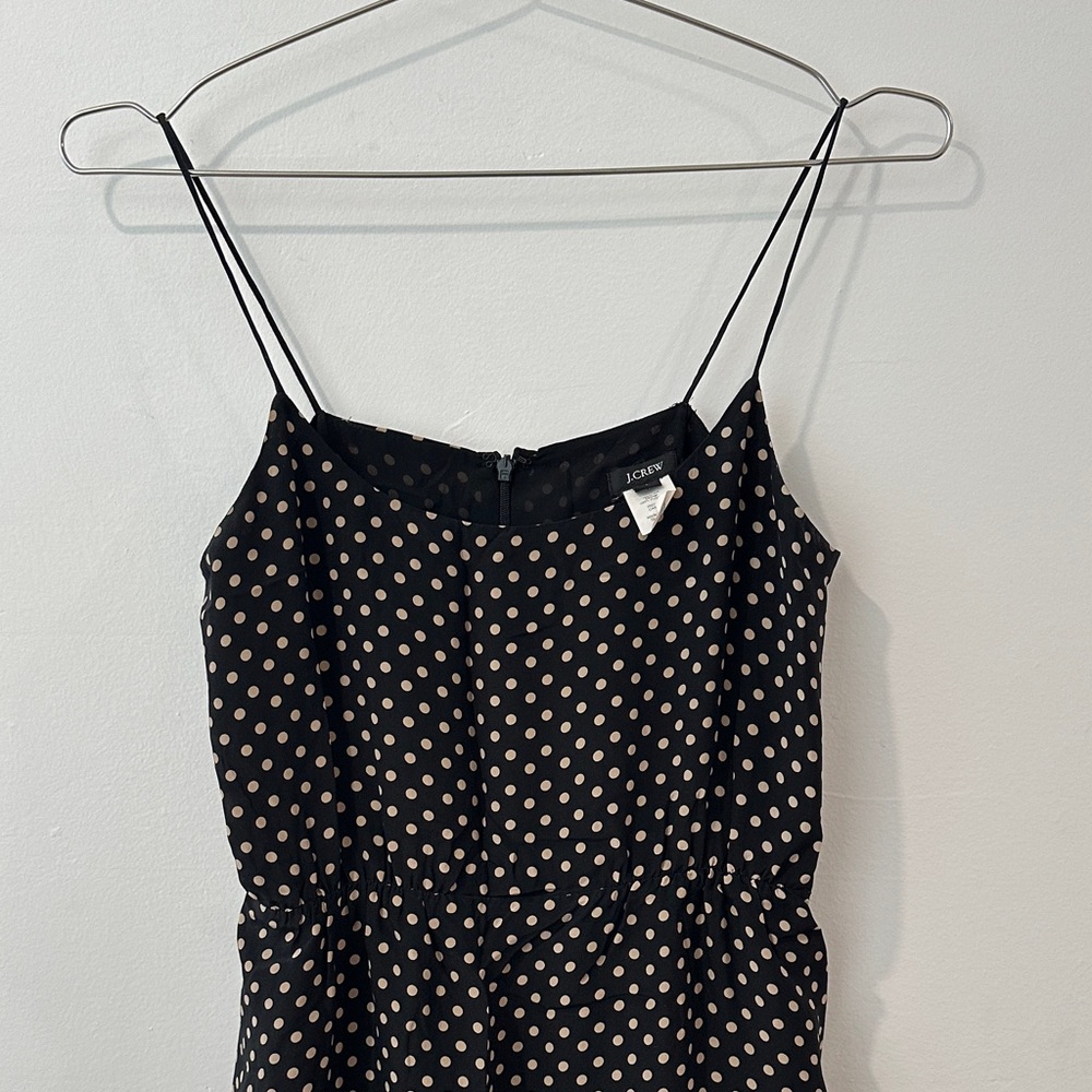 J. Crew Black and White Spotted Mini Dress - Picture 3 of 4